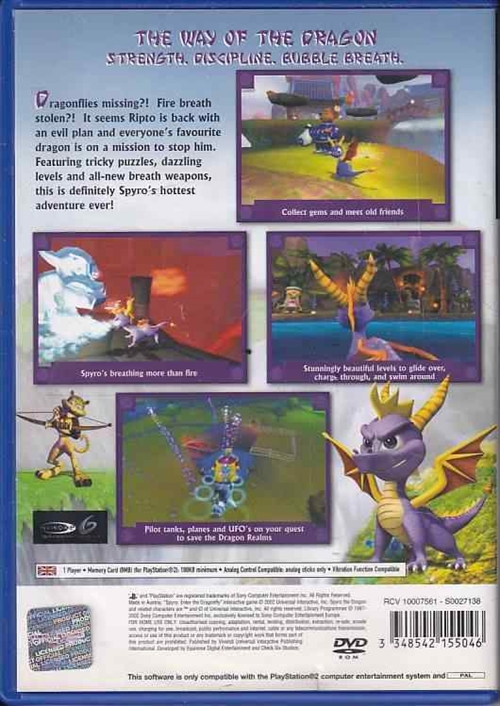 Spyro Enter the Dragonfly - PS2 (B Grade) (Genbrug)